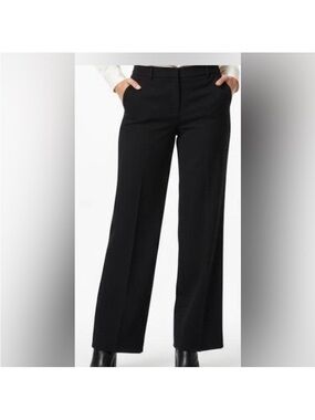 Liz Claiborne “Sophie” Black Classic Straight Leg Pants Curvy/Short size 18S